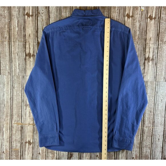 Todd Snyder New York cotton Shirt siez M color Prussian Blue NWOT - Picture 4 of 6